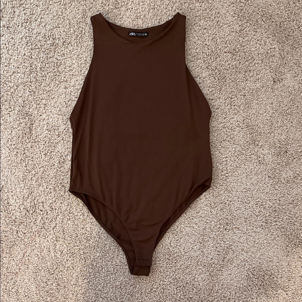 Zara brown body suit